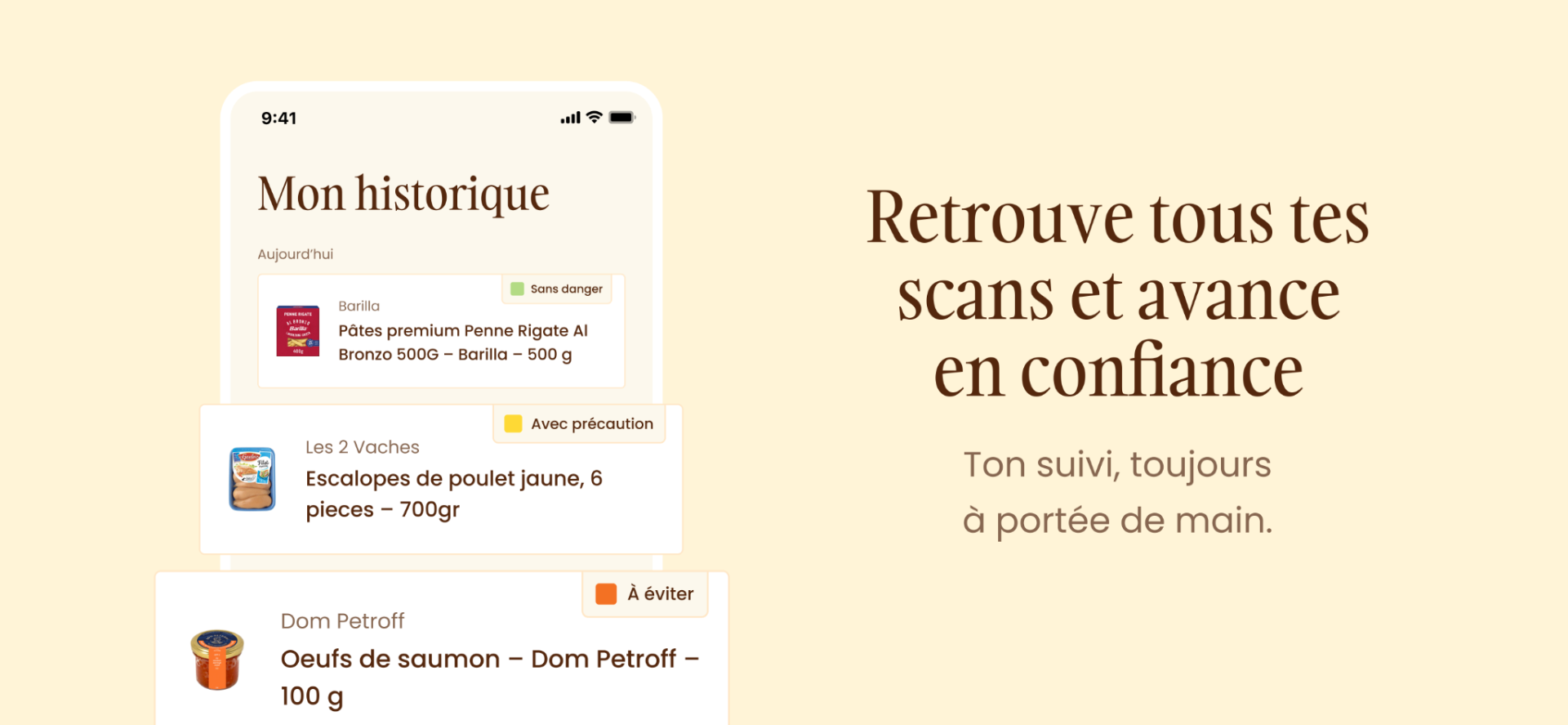 Historique des scans Liv